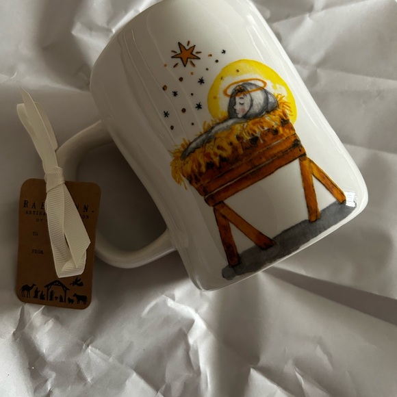 Rae Dunn Other - Rae Dunn White Mug with Nativity Scene (double sided) “2025”